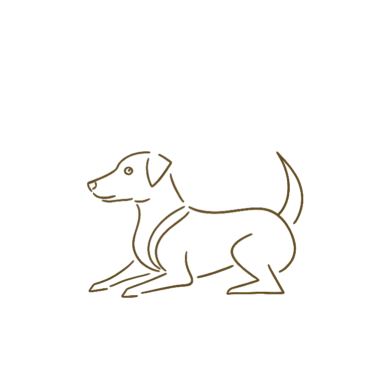 Dog Chinese zodiac line art