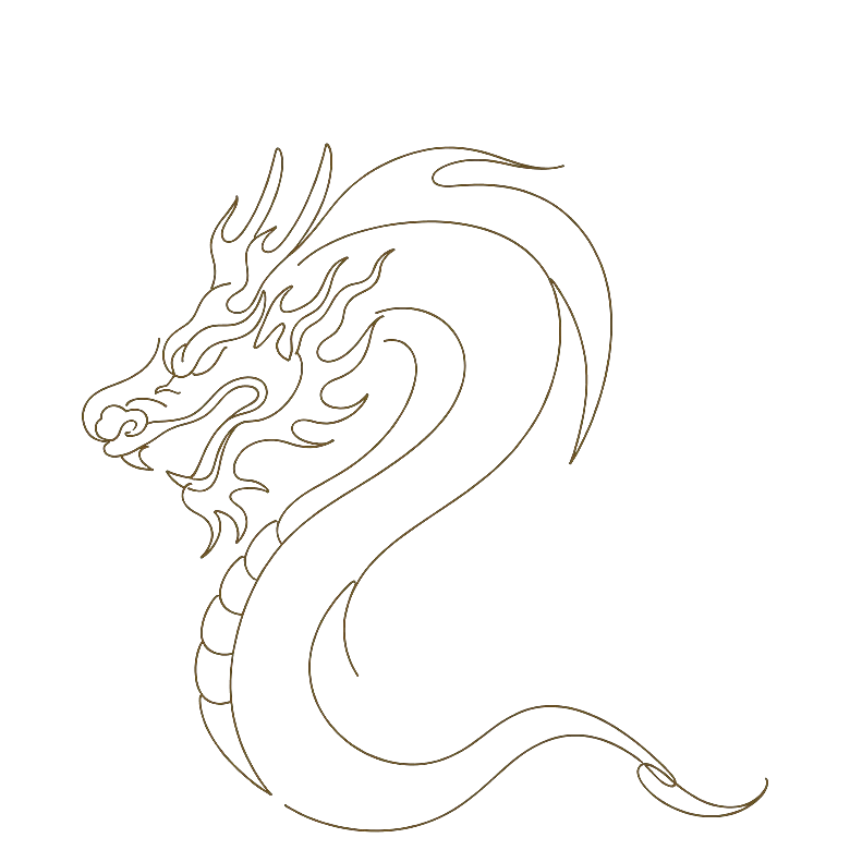 Dragon Chinese zodiac line art